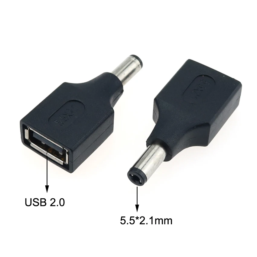 Yuxi 1 бр. dc мъжки 2.5*0.7 4.0*1.7 5.5*2.1 5.5*2.5 мм до USB 2.0 гнездовой конектор конвертор адаптер за лаптоп конектор . ' - ' . 4