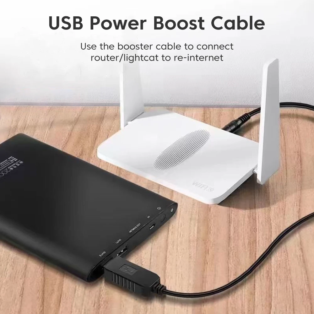 Кабелен конектор Elough WiFi за Powerbank, USB-кабел dc от 5 до 12 В, в повишаващ преобразувател, нагоре кабел за Wifi-рутер, модем, вентилатор, динамика . ' - ' . 4