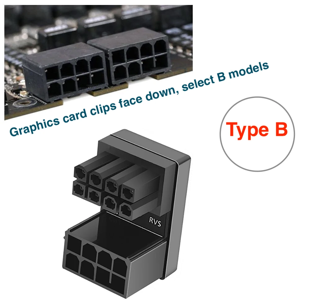 Адаптер графичен процесор ATX с Капачката на Винт PCI-E 6Pin 8Pin със Завъртане на 180 ° Конектор за свързване на Графичен усилвател на Волана за Десктоп видео карти . ' - ' . 4
