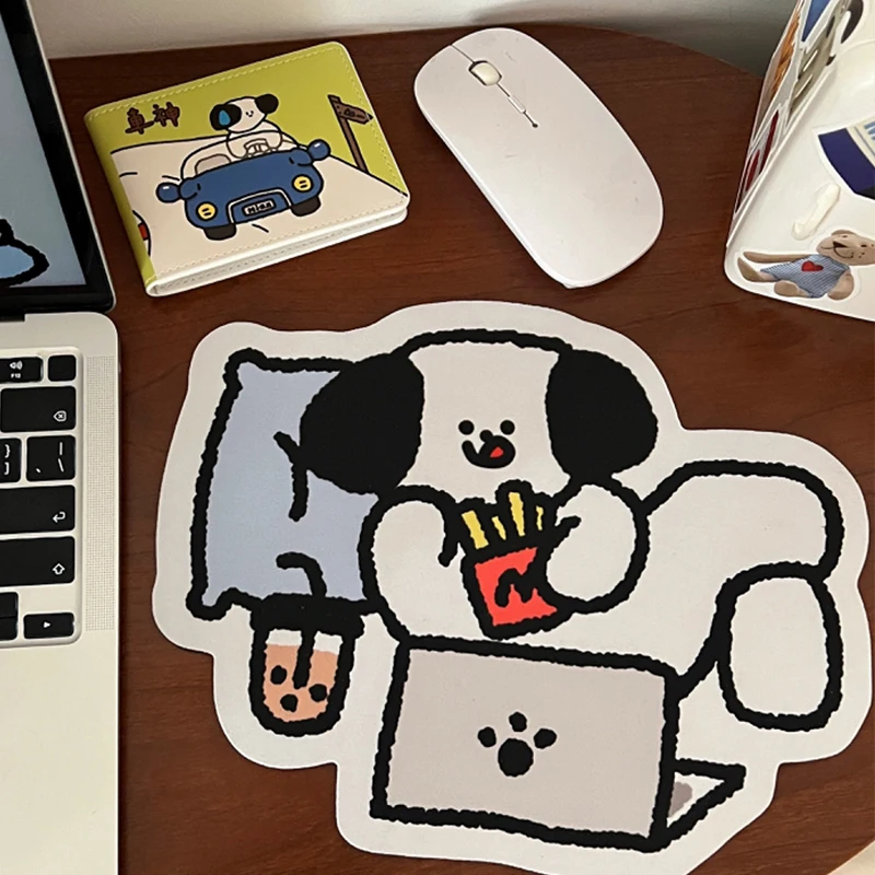 MiFuny, подложка за мишка със сладък анимационен куче, лаптоп, гумена подложка за маса, декоративна настолна аниме-клавиатура за момичета, подложка за мишка, игрови аксесоари . ' - ' . 4