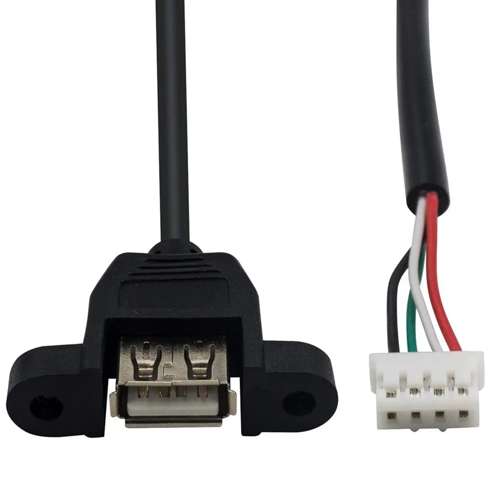 USB2.0 Конектор към PH2.0 Кабел PH2.0 Конектор към USB 2.0 Конектор за закрепване на панел USB Кабела към Dupont 4-пинов Кабел за предаване на данни 30 см . ' - ' . 4