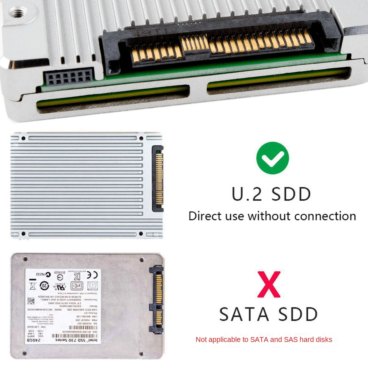 Висококачествен СФФ-8639 PCI-E за СФФ-8639 от мъжа към Жената U. 2 SSD Удлинительный Кабел 50 см SAS Кабел за предаване на данни оборудване за PC . ' - ' . 4