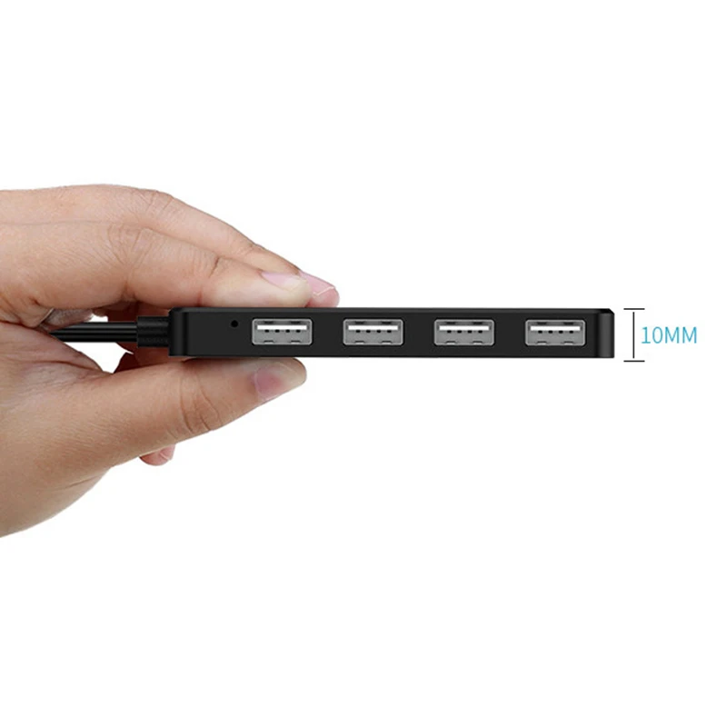 4 port хъб USB 2.0 хъб Мини разклонител за USB-адаптер станция ултра-преносим концентратор на данни USB сплитер . ' - ' . 4