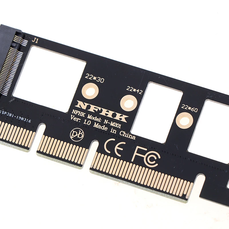 NGFF M Ключ M. 2 NVME AHCI SSD ДО PCI-E PCI Express 16x x4 Адаптер Странично Card Конвертор За XP941 SM951 PM951 A110 SSD . ' - ' . 4