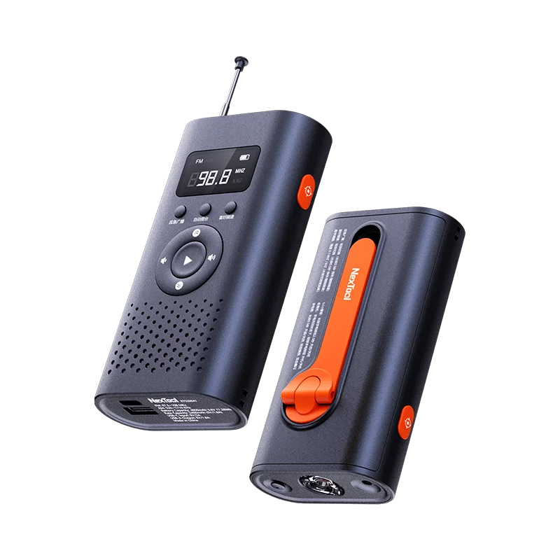 NexTool 6 В 1 Disaster Радио Ръкохватка AM FM Външно Преносимо Погодное Радио с акумулаторна Батерия 4500 mah Зарядно Устройство За Телефон и Фенерче . ' - ' . 5