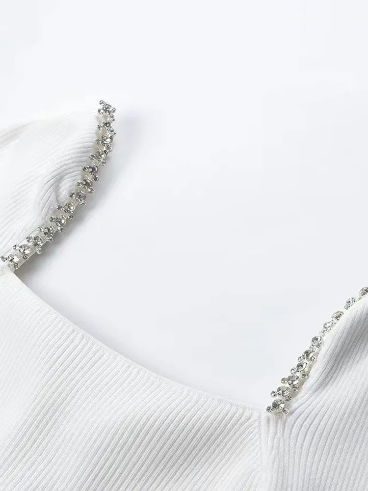 TWOTWINSTYLE, сплайсированные диаманти, выдалбливают вязаный пуловер за жени, кв яка, дълъг ръкав, тънък пуловер, пуловери, дамски нови . ' - ' . 5
