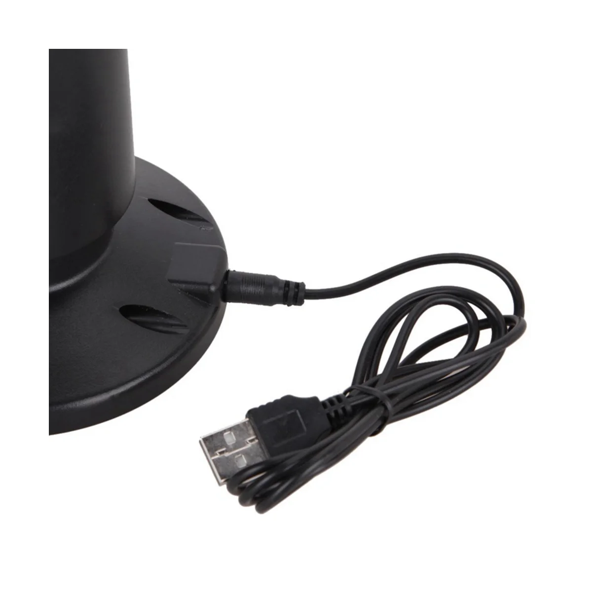 USB акумулаторна кула вентилатор, охлаждащ преносим вентилатор вентилатор Стоящ без корема Климатик Спалня, Кухня, офис черен . ' - ' . 5