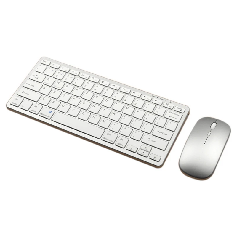 Безжична Bluetooth клавиатура за таблета си, мишка, трехрежимная клавиатура, акумулаторна клавиатура, мишка, поддръжка на таблет, лаптоп, компютър, сребрист . ' - ' . 5