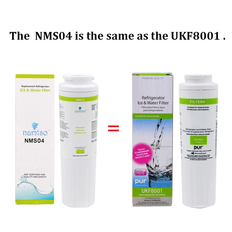 Namtso Nms04 Филтър за вода в Хладилника С Активен Въглен Замяна За Maytay Ukf8001 Ukf8001axx 4396395 Edr4rxd1 2 бр./лот . ' - ' . 5