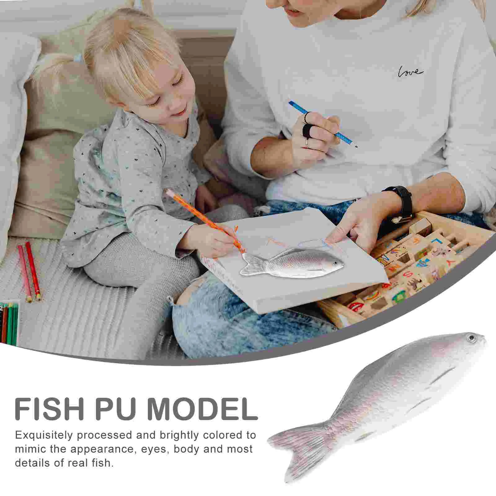 Изкуствена риба Украса на работния плот във формата на риба Модел играчки Имитация на украсата Плот за играчки . ' - ' . 5