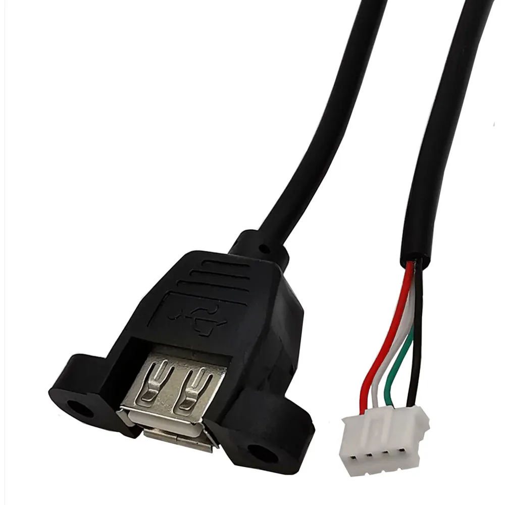 USB2.0 Конектор към PH2.0 Кабел PH2.0 Конектор към USB 2.0 Конектор за закрепване на панел USB Кабела към Dupont 4-пинов Кабел за предаване на данни 30 см . ' - ' . 5