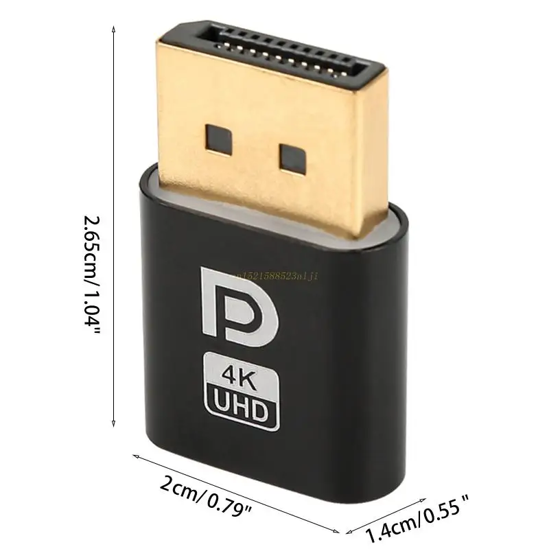 Виртуален адаптер на дисплея 4K без глава емулатор на Светия DP Display Port Dummy Plug Connector EDID за майнинга видео карта Директна доставка . ' - ' . 5