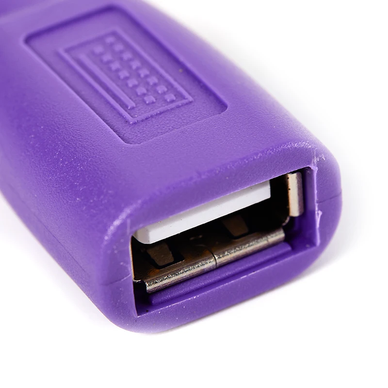 Високо качество, 1/2 бр., лилаво + зелен конвертор, клавиатура, мишка, PS2, PS/2, USB-адаптер, конвертор за USB клавиатура, аксесоари за мишки . ' - ' . 5