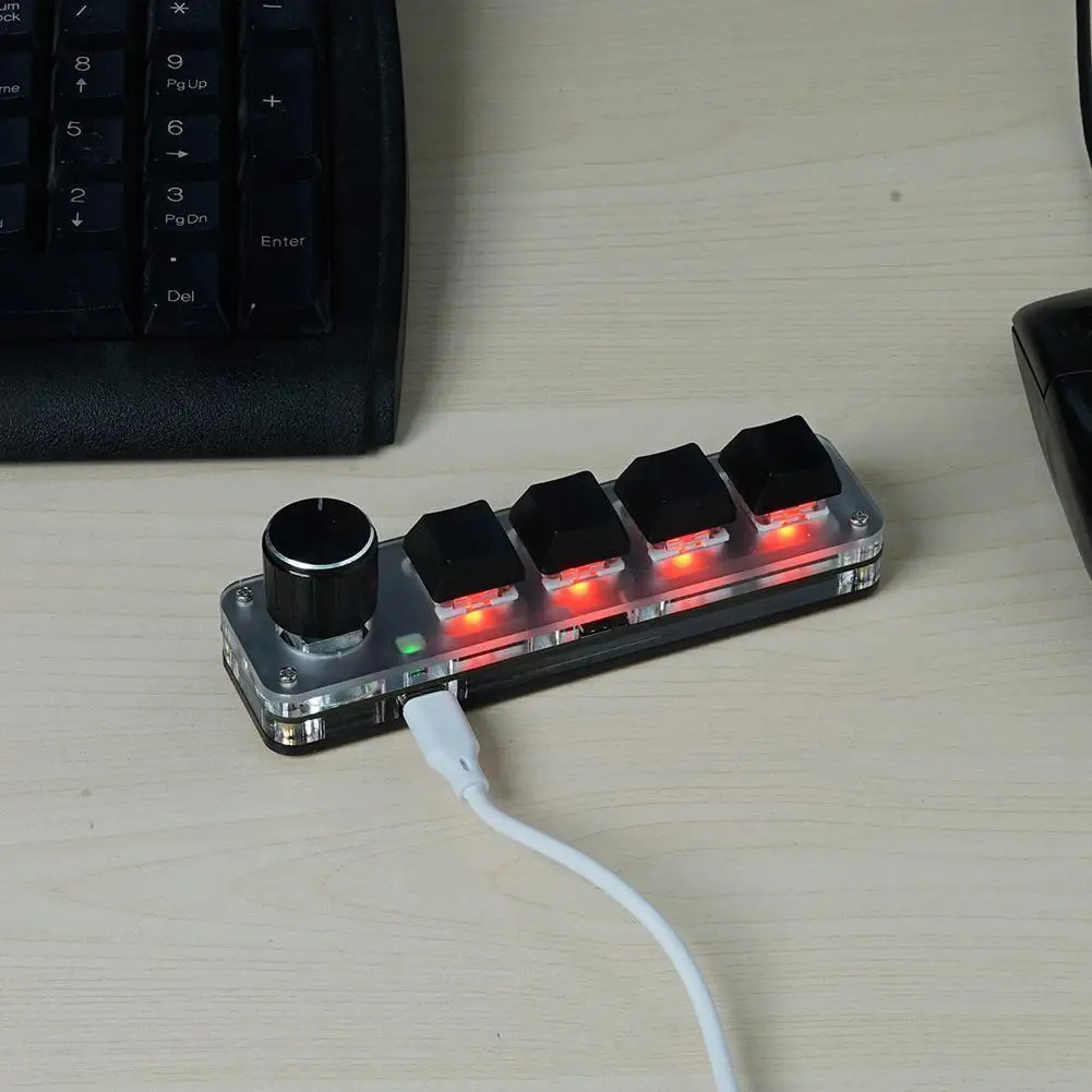 Програмируема макросъемка потребителска клавиатура 2.4 G / Bluetooth /USB 3 режим на RGB механична клавиатура Детска клавиатура с гореща замяна 