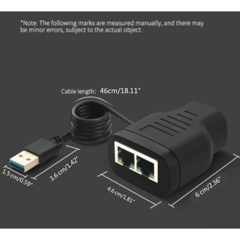 2023 Нов удължител-сплитер lan RJ-45 с 1-2 начини Ethernet адаптер за да свържете интернет кабела 1 вход 2 едновременни мрежови връзка . ' - ' . 5