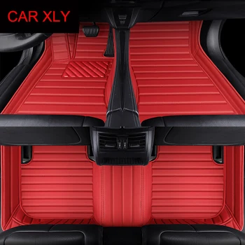 Автомобилни постелки в ивица по поръчка за Audi RS6 2016-2023 година, детайли на интериора, автоаксесоари, килим