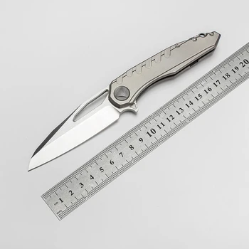 Модерен Сгъваем Нож Sigil Custom Titanium Handle Satin M390 Blade Външно Обзавеждане Тактически Инструменти за Оцеляване и Къмпинг с Джобен размер EDC