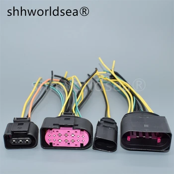shhworldsea 2,3,4,6,8,10,14 P впрегне Конектор 3,5 мм 1J0973722 8D0973822 Електрическа вилица