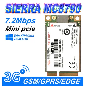 MC8790 Отключване на Sierra Wireless AirPrime MC8790 7.2 Mbps 5.76 Mbps HSUPA + GPS 3G WWAN Mini PCI-E Карта на Мобилен широколентов достъп, GSM