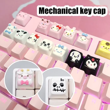 Ръчна изработка, мека глина, cartoony персонализирани капачка за ключове, креативен дизайн механична капачки за ключове, анимация ESC R4 Cherry MX Ос Keycap