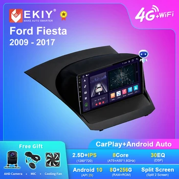 EKIY X7 Android Радиото в автомобила на Ford Fiesta 2009-2017 GPS Навигация 1280*720 DSP Carplay Мултимедиен Плейър Авто Стерео