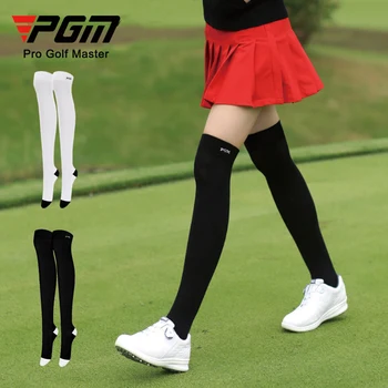 Дамски чорапи за голф Pgm, летни високи еластични чорапогащи/чорапи, тънки дебели в долната част от чаршафи