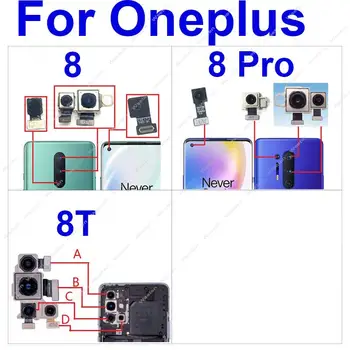 Основна задна Предна камера за Oneplus 1 + 8 8Pro 8T Голям Заден Целия Преден Малък Модул на камерата За Смяна на OnePlus 8 8pro 8t