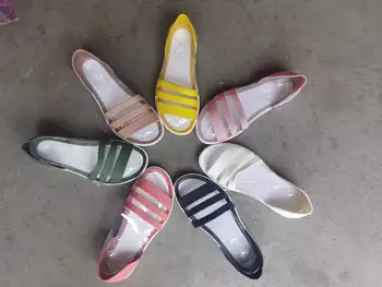 Дамски летни сандали на равна подметка 2023, джапанки-пързалка с отворени пръсти, ежедневни, плажни обувки в ярки цветове