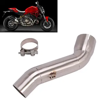За Ducati Monster 821 1200 2014-2016, изпускателна тръба мотоциклет, промяна на ауспуха, на съединителната тръба от неръждаема стомана