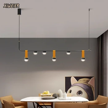 Луксозен дизайнерски окачен лампа за ресторант в скандинавски минималистичном стил, лентата за оформяне на рецепцията, творчески настолна лампа