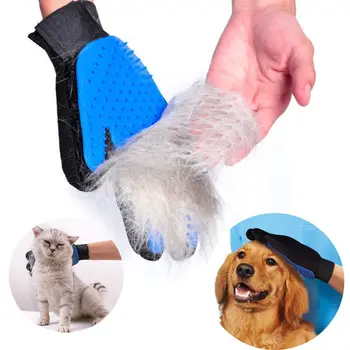 Ръкавици за грижа за домашни любимци, силиконова четка за кучета и котки, четка за коса, ръкавици за премахване на коса, продукти за почистване на кучета, гребени за животните