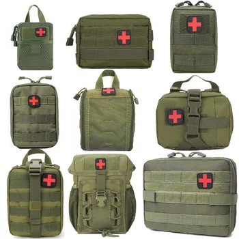 Военна тактическа чанта EDC, колан, ловна жилетка, набор от инструменти за спешна помощ, градинска медицински комплект за оцеляване в къмпинга, чанта за оцеляване