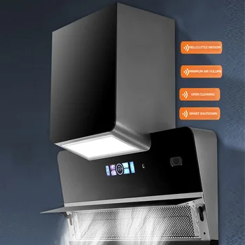 CXW-410-ZS02, аспиратор за битова кухня, автоматична димна машина за почистване, монтиране на тъпо