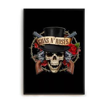 Плакат на група Guns N' Roses, плакати за декорация на стените у дома, естетически украса на стаята, картини върху платно за украса на стени