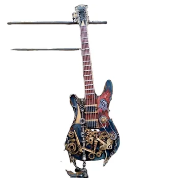 Модел на електрически китари в стил ретро пънк-хеви-метъл за клубна тънкия китара скулптура