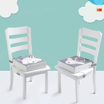 Детски подложка за увеличаване на стола с анимационни принтом, еластична маса за хранене, стол за седалката Cushio