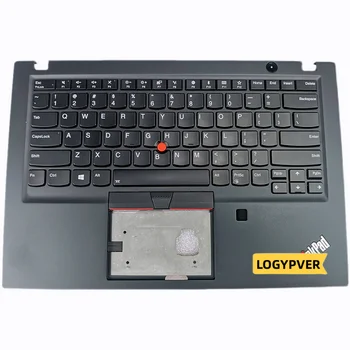 Английски за лаптоп Thinkpad T490S T495S Клавиатура с подсветка и стойка за ръце Горната част на корпуса C капак