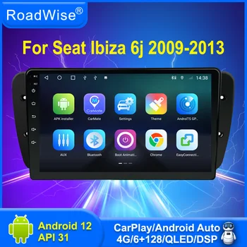 Пътен 2 din Android Автомобилен Радиоприемник За Seat Ibiza 6j 2009 2010 2011 2012 2013 Carplay Мултимедия 4G WIFI GPS DVD IPS DSP авторадио