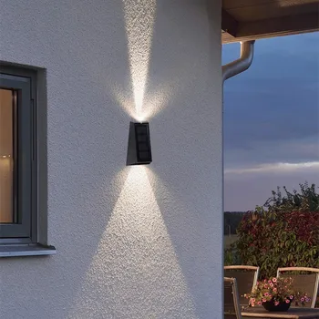 2 бр., 7 цвята, променящия цвят, слънчева лампа за ограда, градински декор, led IP65, водоустойчив слънчев, с монтиран на стената лампа, стълбищна лампа за външно осветление