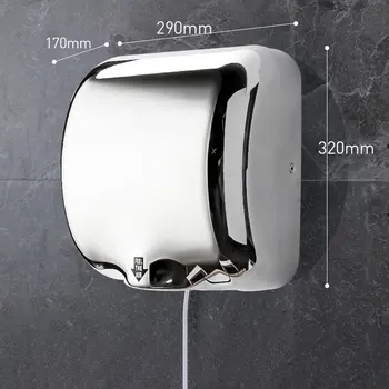 Сешоар за ръце в тоалетната Автоматична стенни тъчпад сушилня за ръце Интелектуална индукционная електрическа сушилня за горещ въздух