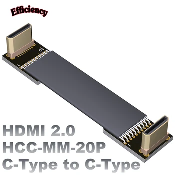 Въздушна камера ADT Mini Mini HDMI Line C, Извита Нагоре и надолу, ультратонкая линия с висока разделителна способност, Удължен Къс кабел