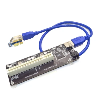 PCIE PCI-E PCI Express X1 слот за PCI Странично Card Шина Карта Високоефективен Адаптер Конвертор USB 3.0 Кабел за Настолен КОМПЮТЪР с Чип ASM1083