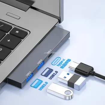 3-портов Usb хъб 3,0 2,0 USB /Type C, сплитер, аксесоари за преносими компютри, алуминиева сплав, мультирасширитель, приспособление