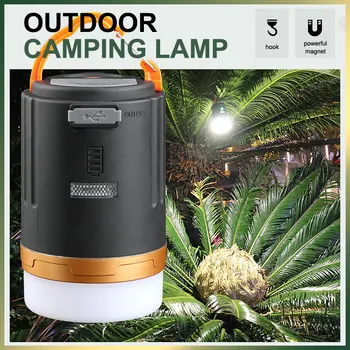 Преносим фенер за къмпинг, USB акумулаторна авариен светлина, водоустойчив led лампа, фенерче за външно осветление на градината палатка