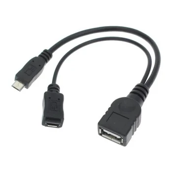 Ethernet адаптер за Samsung за мобилни телефони Converter таблети, USB 2.0 Mirco кабелен адаптер OTG комбинираната аксесоари W0I0