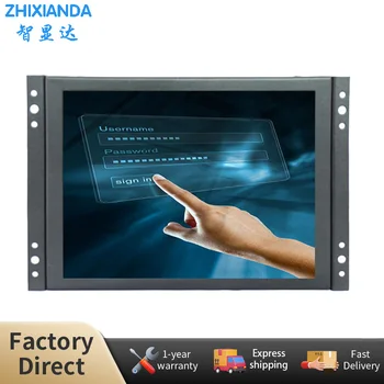 Zhixianda Малък Размер 8 Инча, 4:3 1024x768 HDMI TFT LCD HD Индустриален клас Активен Капацитивен Сензорен Екран С отворена Рамка Монитор