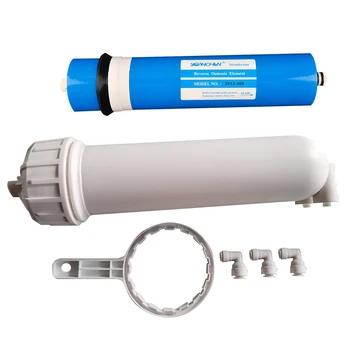 Мембрана за обратна осмоза RO капацитет 400 GPD, быстроразъемные фитинги 1/4 инча, за дома системи за филтриране на питейна RO вода под мивката