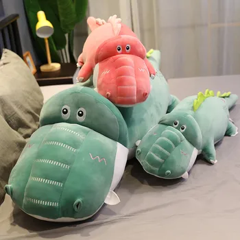 Обнимаемый 1БР 85-130 см моделиране на крокодил Плюшени играчки, Плюшени животни Въздушна Възглавница Кукла Декорация на дома, подаръци за деца