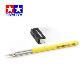 Tamiya 69941 Занаят Гравиране Рязане Дизайн на Джобно ножче w/25 бр. Пластмасов САМ Хоби Ученически Канцеларски материали Изкуството на Военен Модел Строителни инструменти