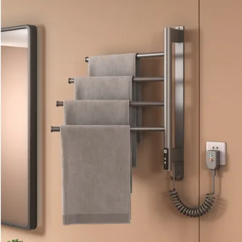Метални закачалки за кърпи Електрическа нагревательная стойка за стерилизация на стените лира за баня Интелектуална многопластова закачалка за кърпи водоустойчив